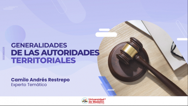 Generalidades de las autoridades territoriales