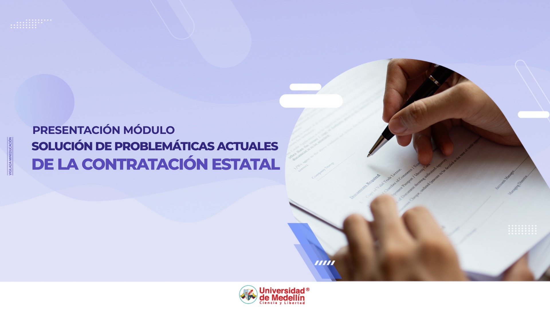 Presentación Módulo: Solución de Problemáticas Actuales de la Contratación Estatal