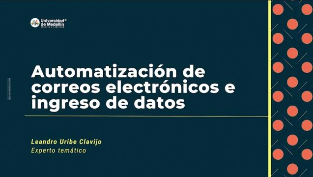 Automatización de correos electrónicos e ingreso de datos