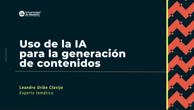 Uso de la IA para la generación de contenidos