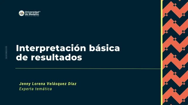 Interpretación básica de resultados