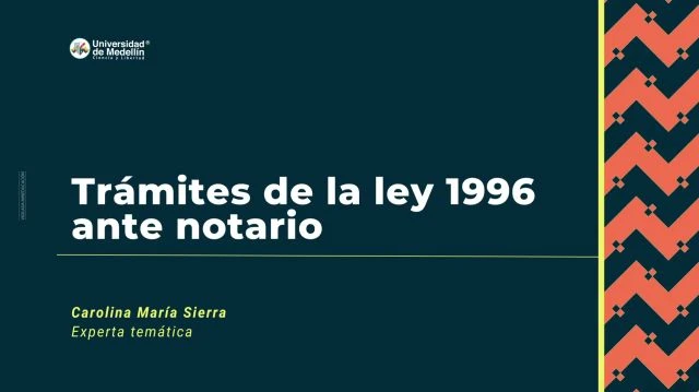 Trámites de la ley 1996 ante notario