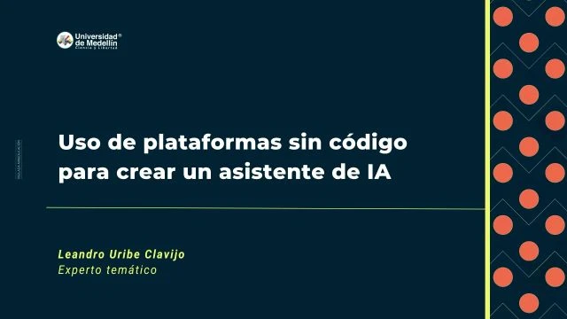 Uso de plataformas sin código para crear un asistente de IA
