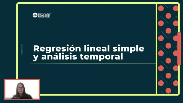Regresión lineal simple y análisis temporal