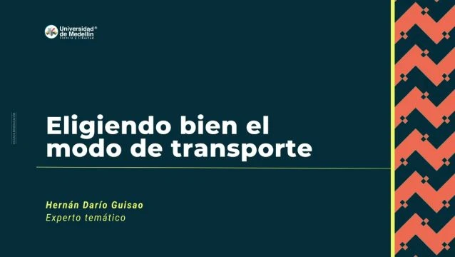 Eligiendo bien el modo de transporte