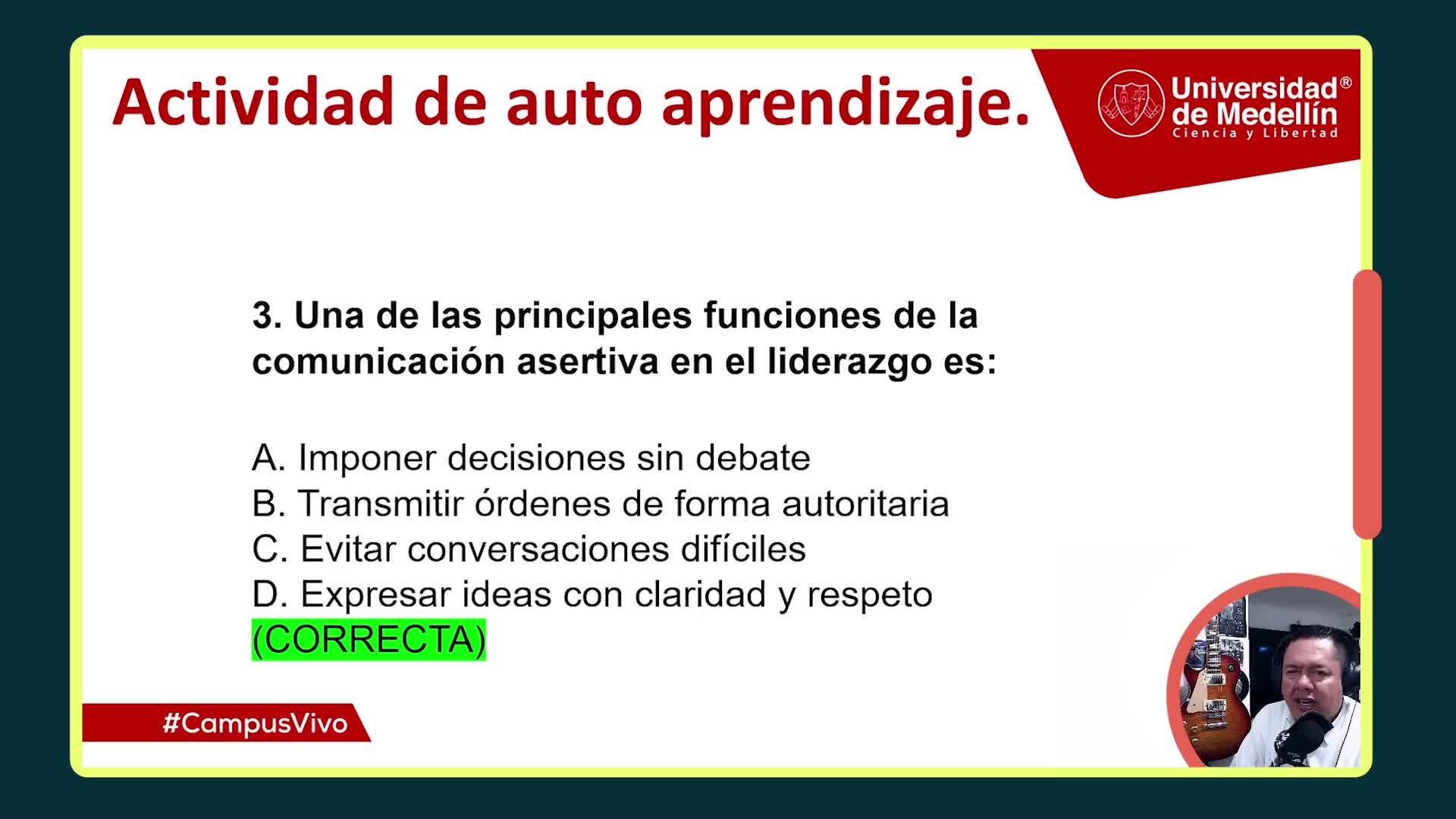 Retroalimentación del cuestionario