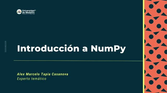 Introducción  a NumPy