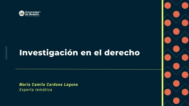 Investigación en el derecho