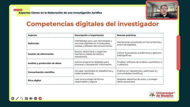 Competencias digitales del investigador
