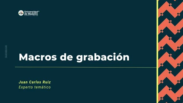 Macros de grabación