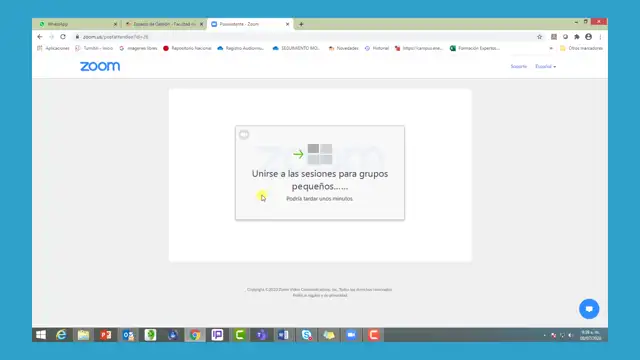 Gestión de grupos en Zoom
