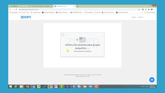 Gestión de grupos en Zoom