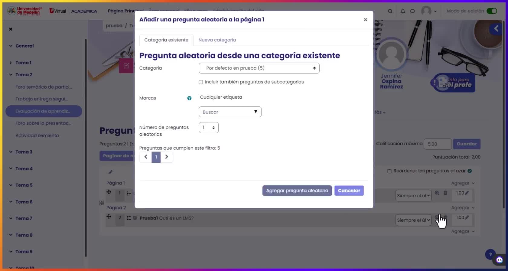Cómo Subir Preguntas a un Cuestionario