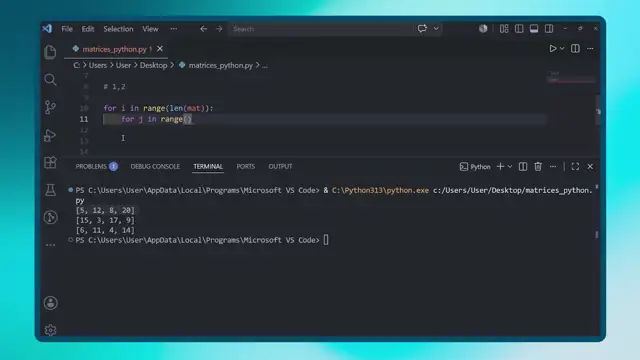 Matrices en Python